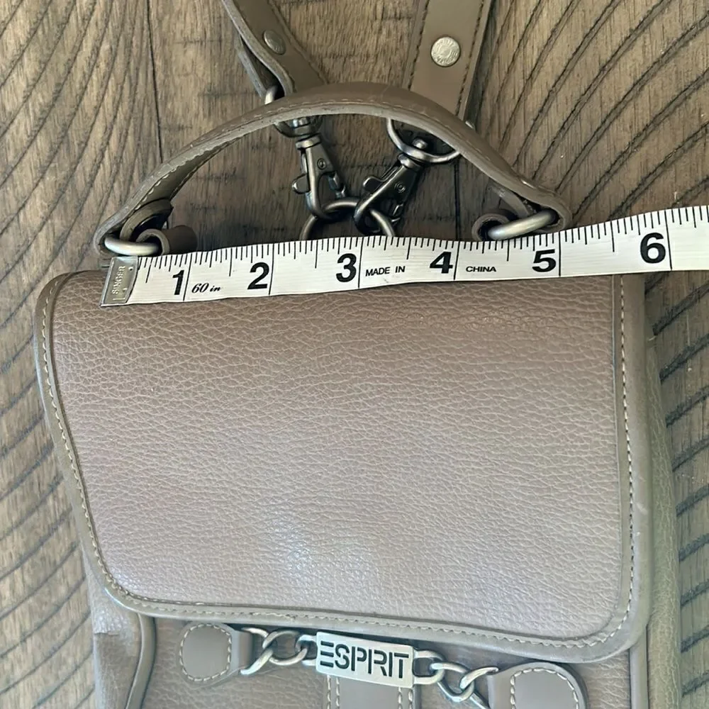 Espirit Vegan Imprinted Leather Look Crossbody and Easy Snap Convenience! ✈️ 🌆